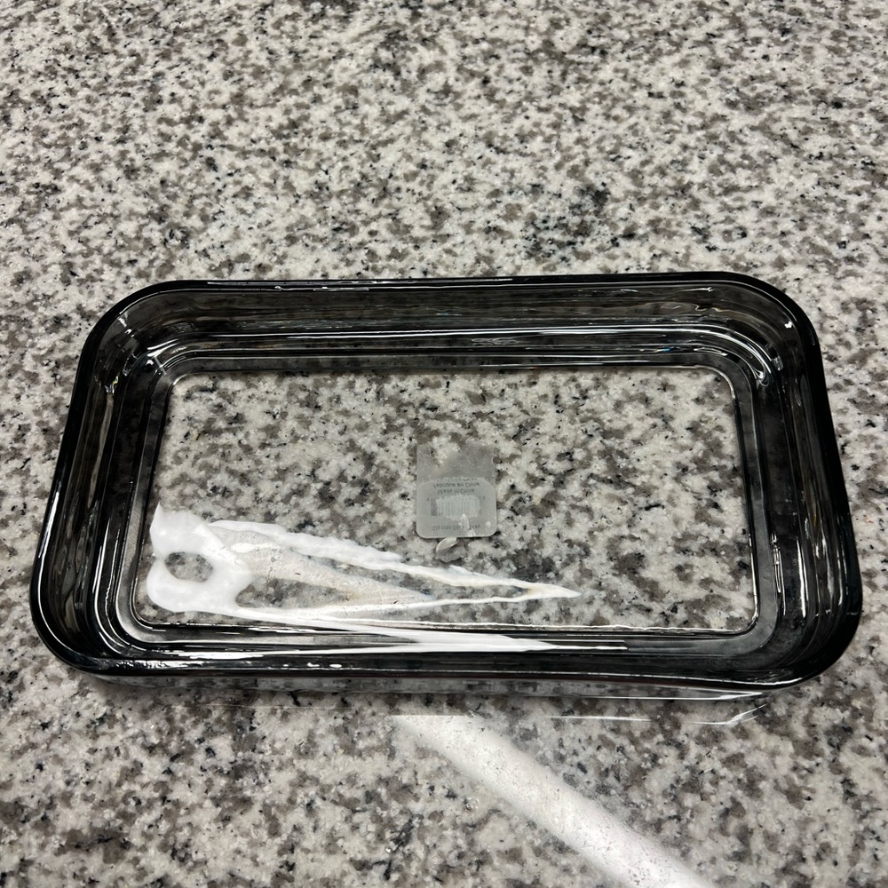 Glass tumbler and glass tray